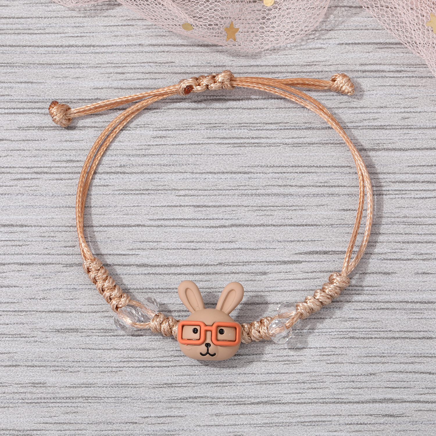 Cute Rabbit Animal Bear Resin Handmade Bracelets 1 Piece