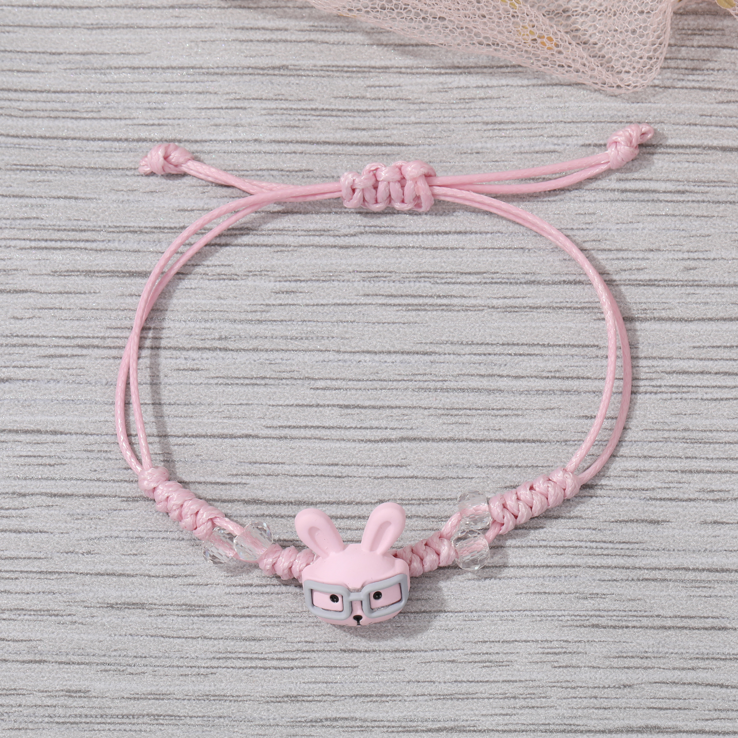 Cute Rabbit Animal Bear Resin Handmade Bracelets 1 Piece