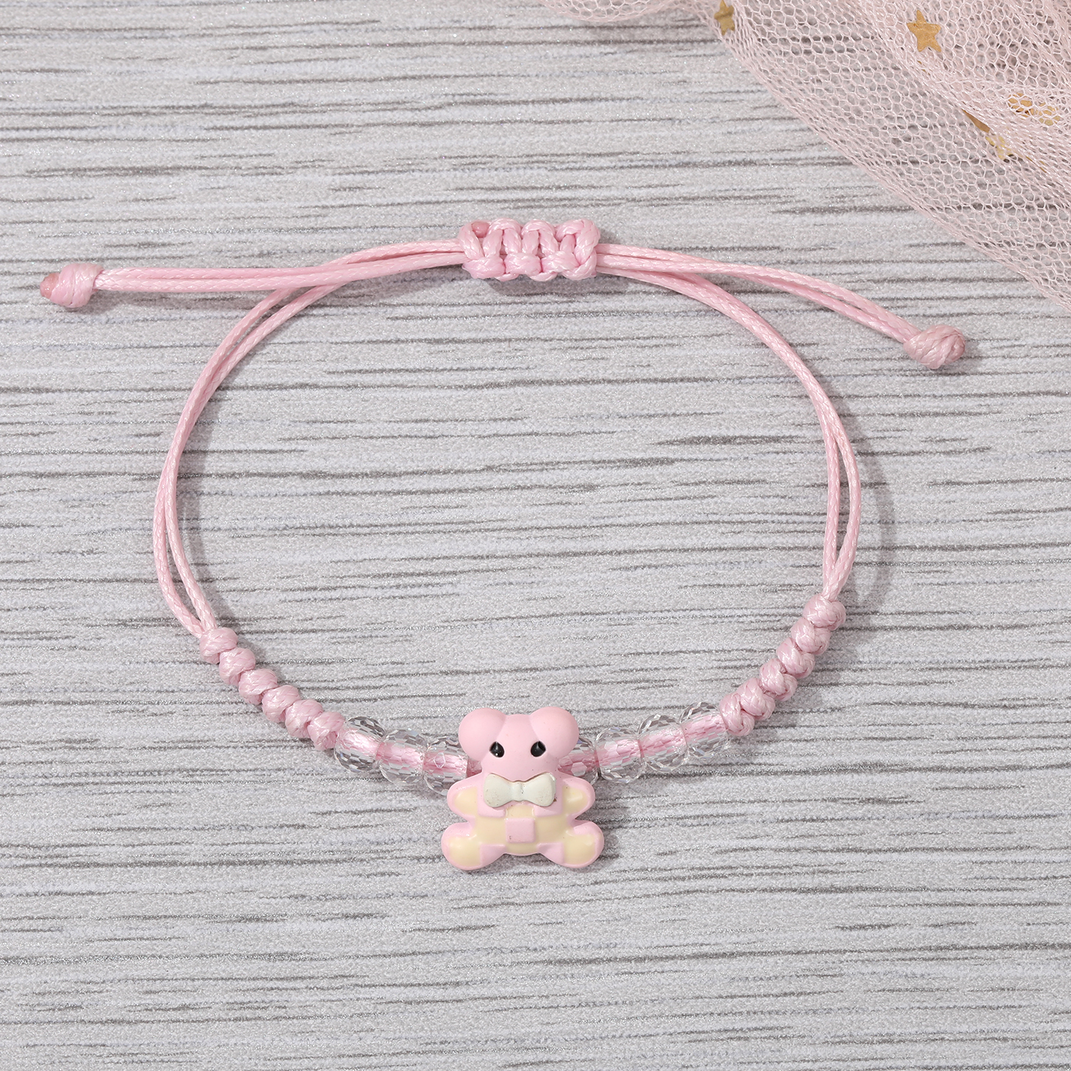 Cute Rabbit Animal Bear Resin Handmade Bracelets 1 Piece