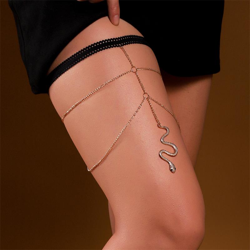 Simple Style Star Butterfly Alloy Inlay Rhinestones Womenu0027S Leg Chain Body Chain 1 Piece