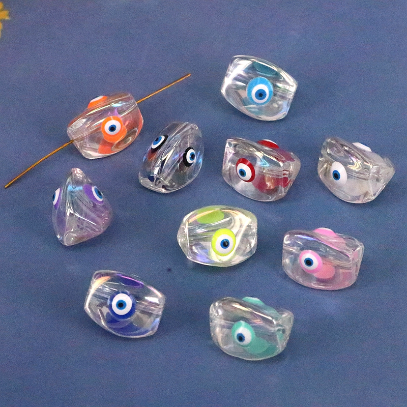 Hip-Hop Eye Artificial Crystal Enamel Jewelry Accessories 1 Piece