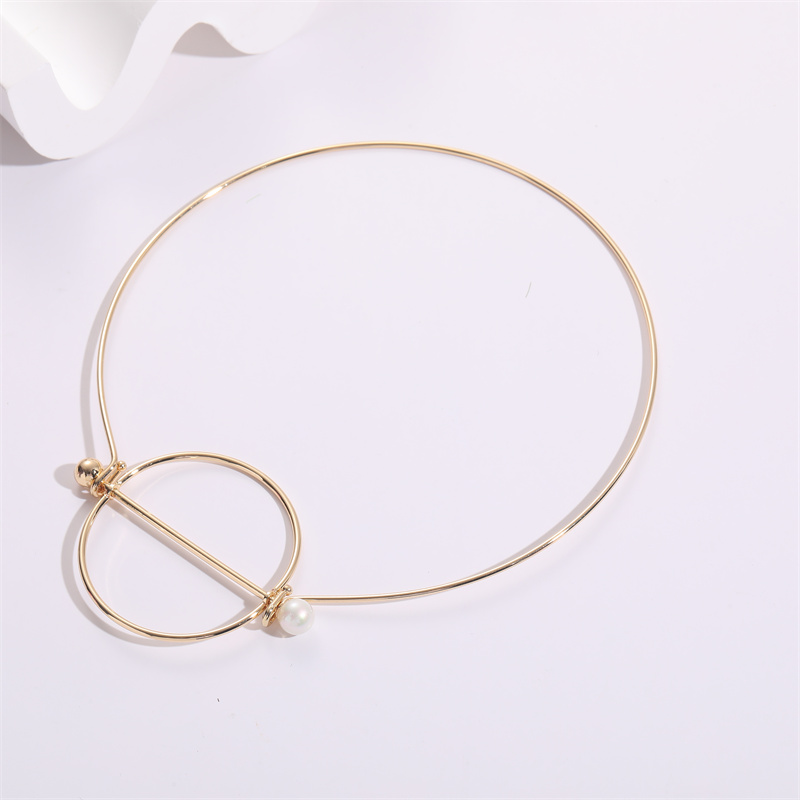 Fashion Round Metal Copper Plating Womenu0027S Choker 1 Piece