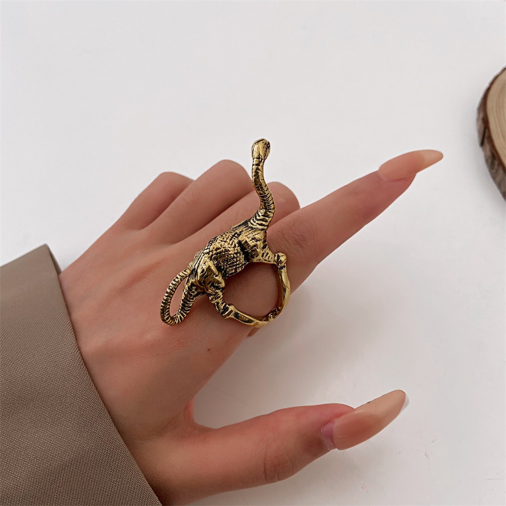 Retro Dinosaur Alloy Womenu0027S Rings 1 Piece