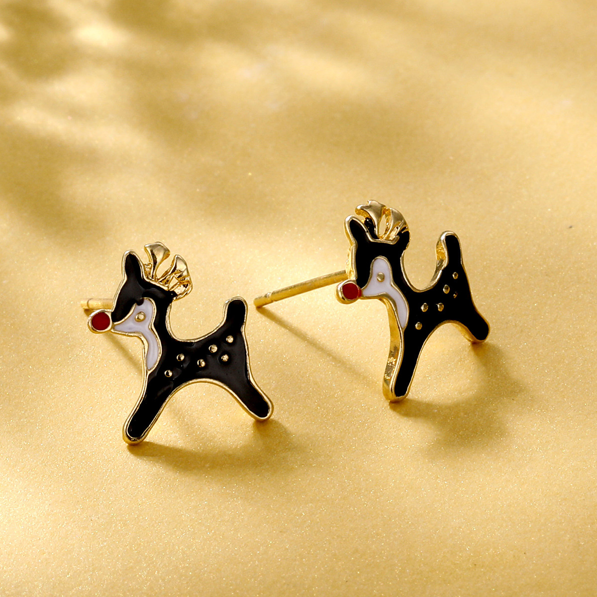 Cute Christmas Tree Santa Claus Snowflake Alloy Inlay Rhinestones Womenu0027S Ear Studs 1 Pair