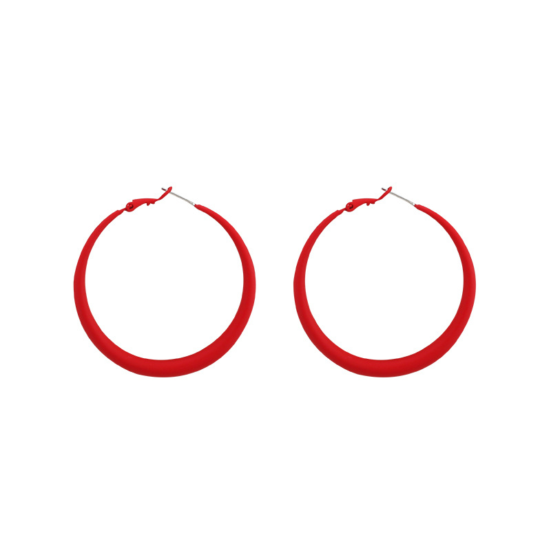 Fashion Circle Alloy Plating Womenu0027S Hoop Earrings 1 Pair