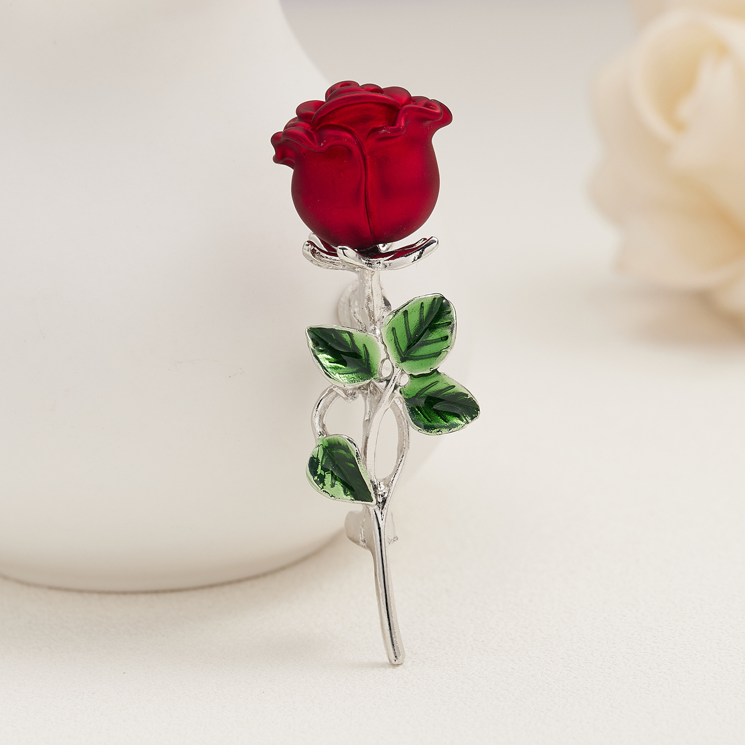 Vintage Style Rose Alloy Womenu0027S Brooches 1 Piece