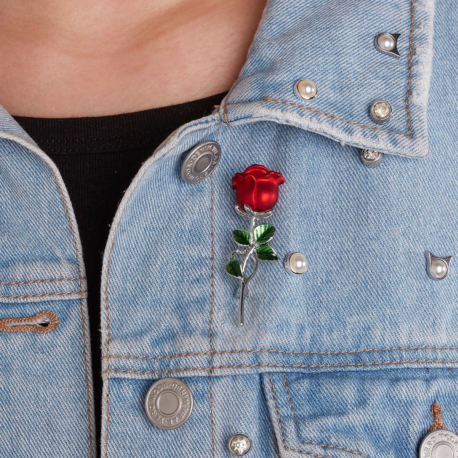 Vintage Style Rose Alloy Womenu0027S Brooches 1 Piece