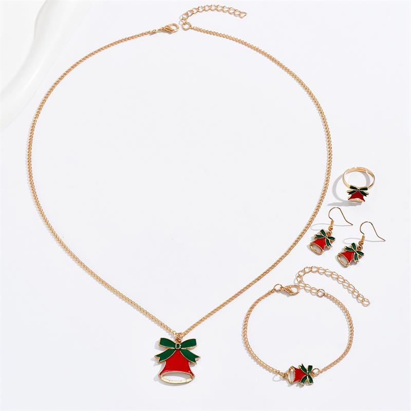 Cute Cartoon Alloy Stoving Varnish Womenu0027S Rings Earrings Necklace 1 Set