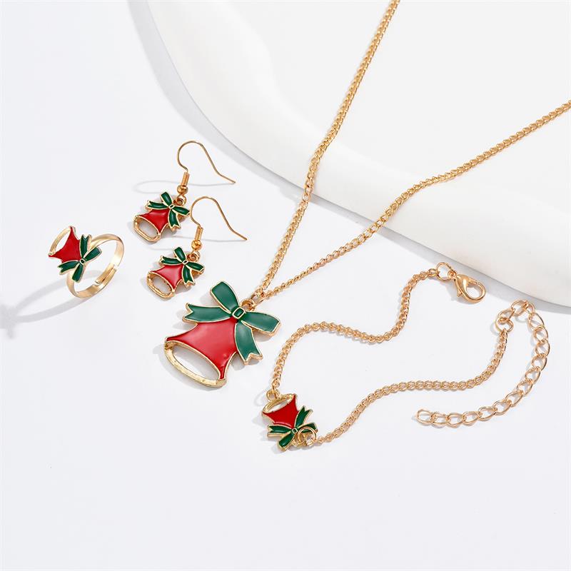 Cute Cartoon Alloy Stoving Varnish Womenu0027S Rings Earrings Necklace 1 Set