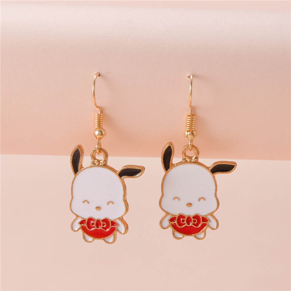 Sweet Cartoon Alloy Enamel Plating Womenu0027S Drop Earrings 1 Pair