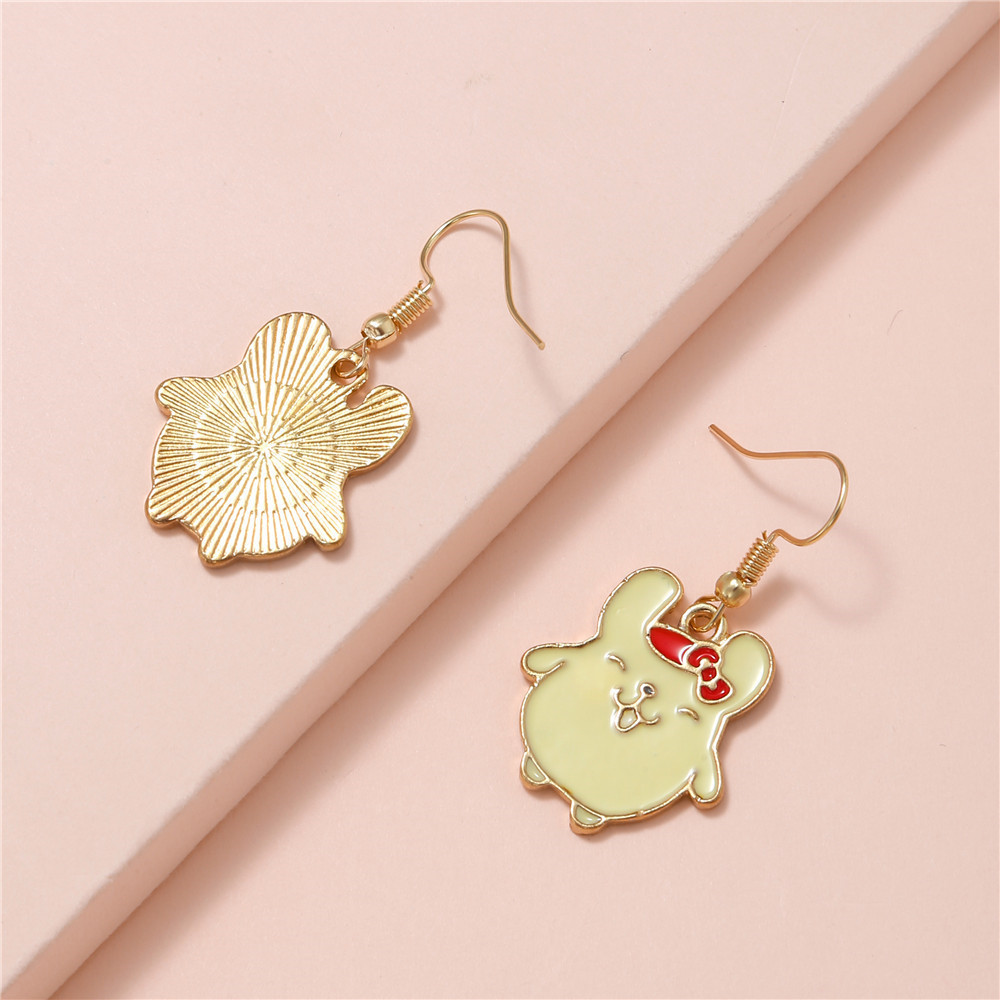 Sweet Cartoon Alloy Enamel Plating Womenu0027S Drop Earrings 1 Pair