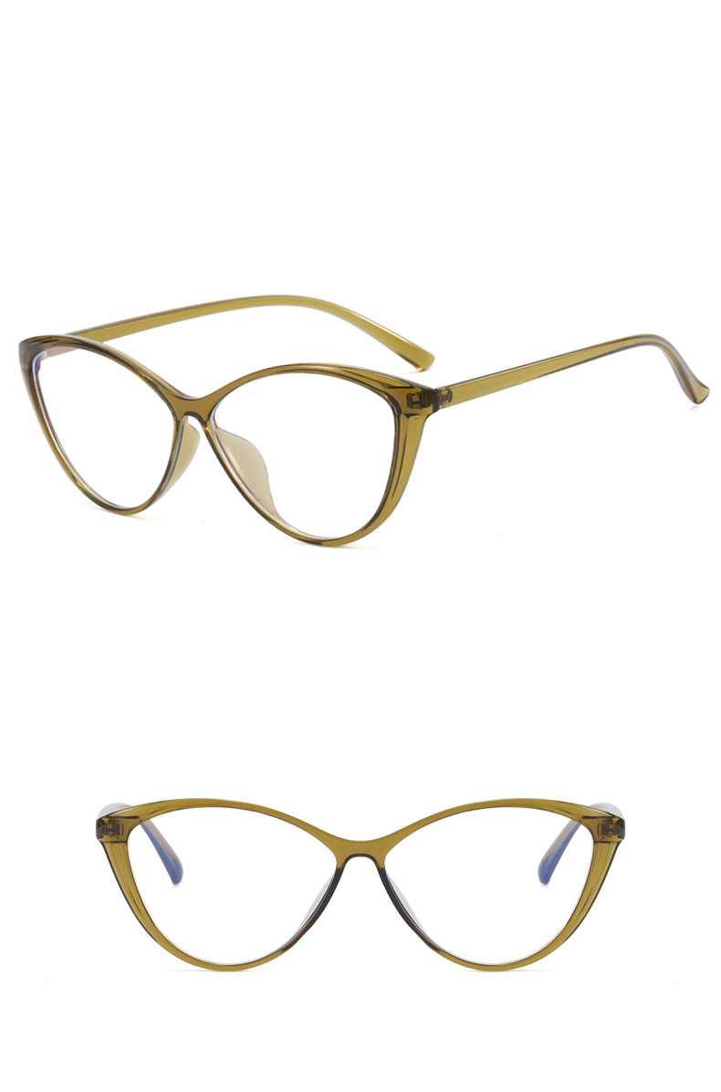 Fashion Solid Color Ac Cat Eye Full Frame Optical Glasses