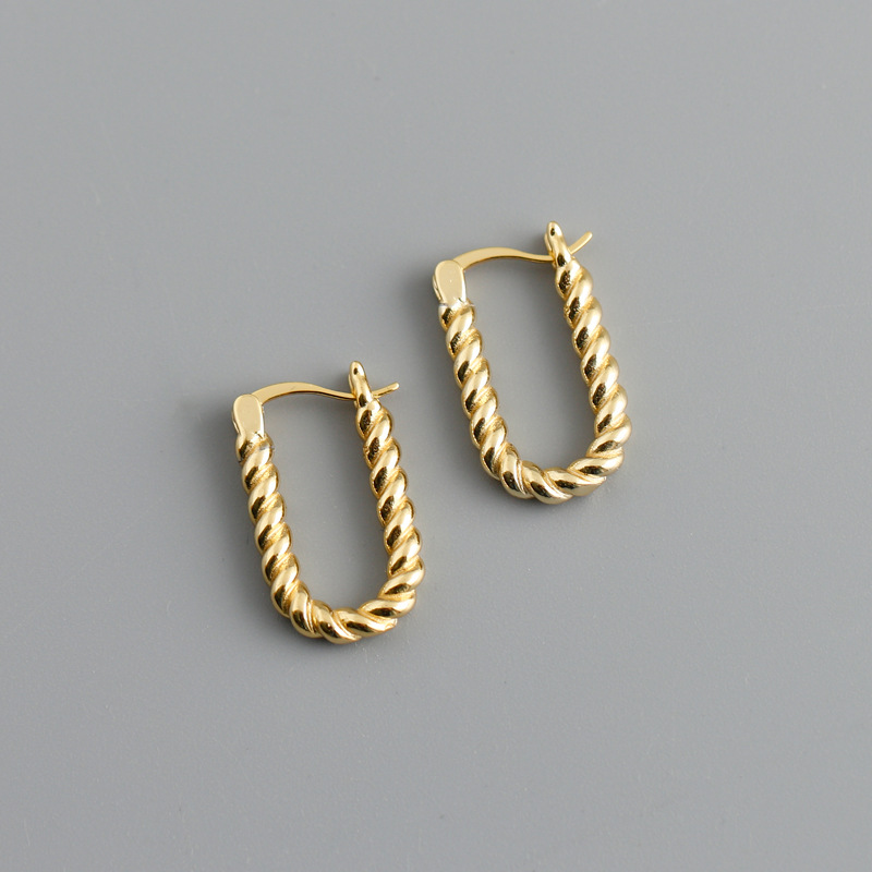 Simple Style Geometric Copper Plating Ear Studs 1 Pair