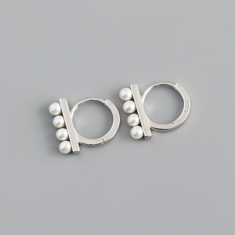 Simple Style Geometric Copper Plating Ear Studs 1 Pair