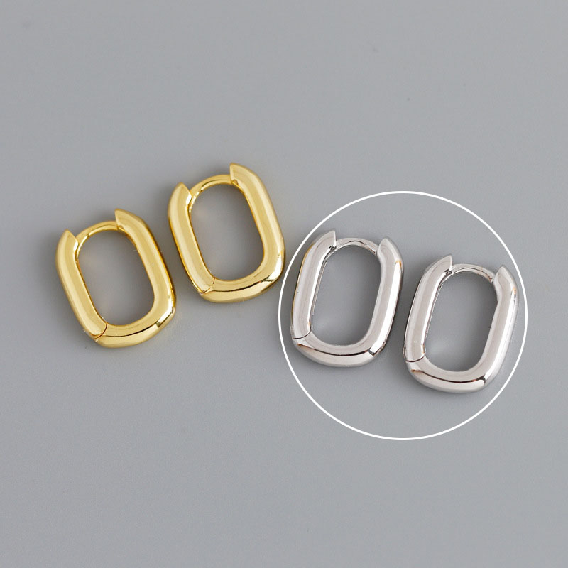 Simple Style Geometric Copper Plating Ear Studs 1 Pair