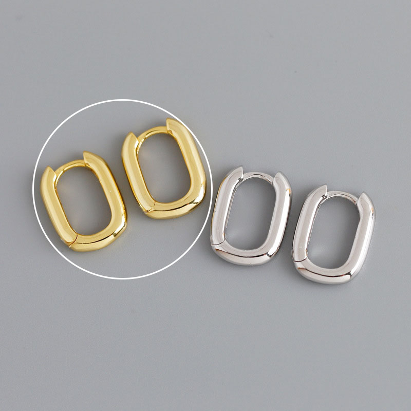 Simple Style Geometric Copper Plating Ear Studs 1 Pair