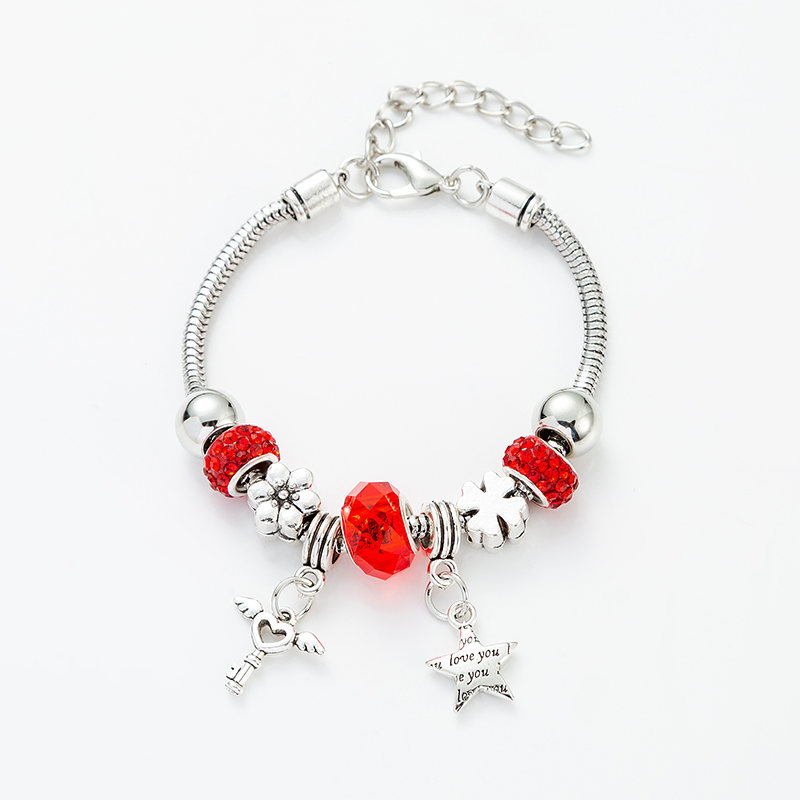 Sweet Geometric glass Titanium Steel Plating Bracelets