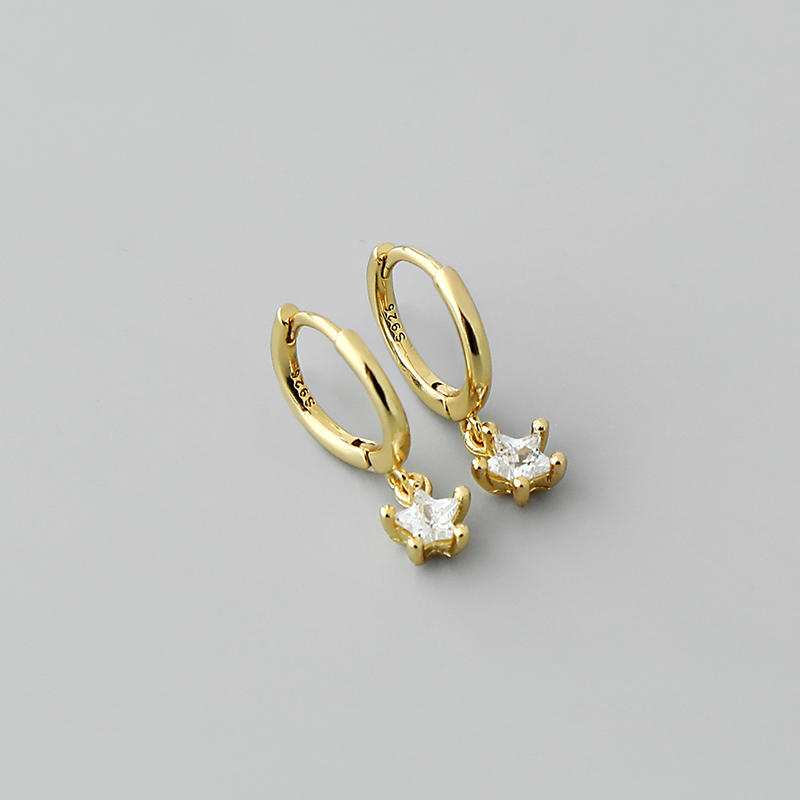 Simple Style Geometric Copper Plating Drop Earrings 1 Pair