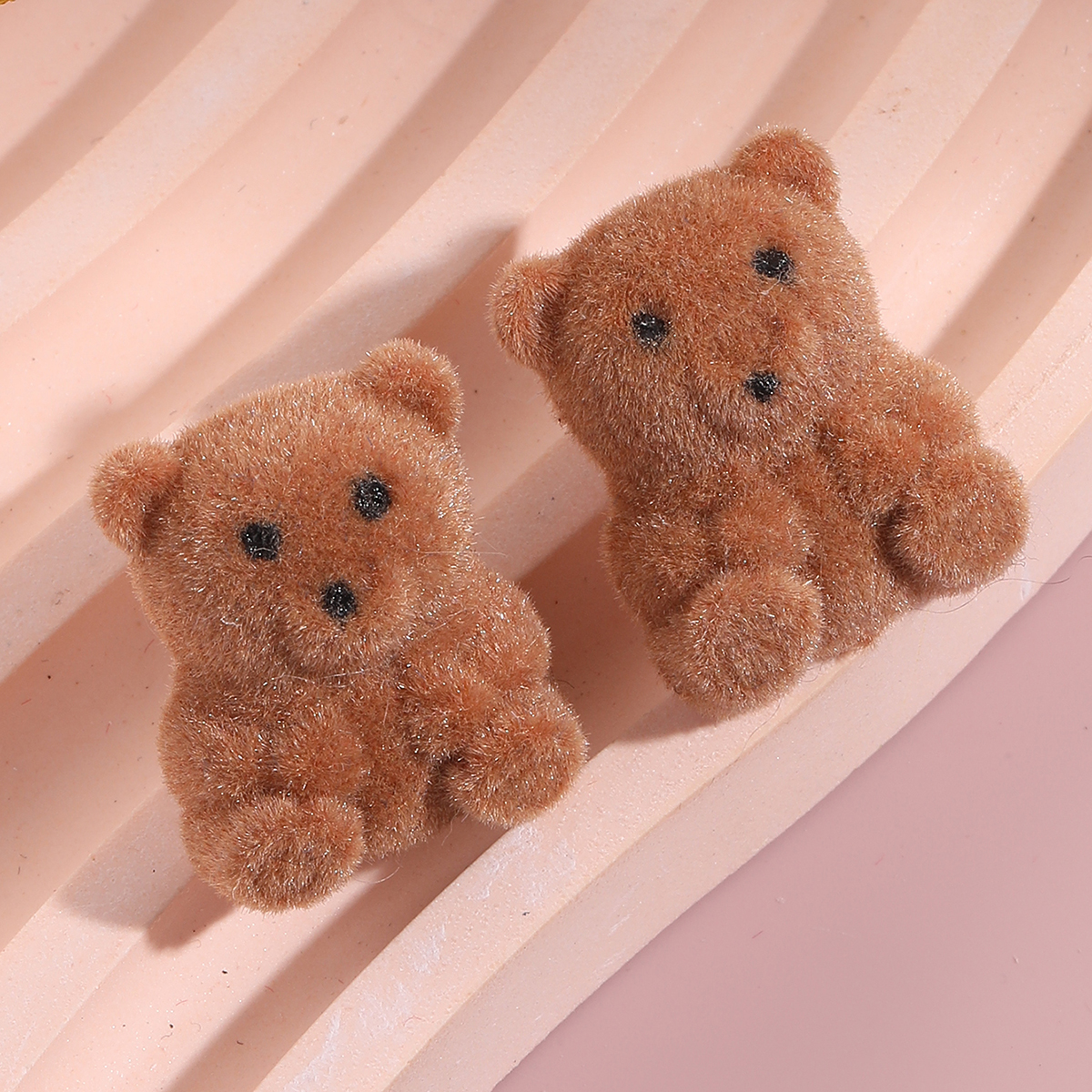 Cute Bear Plush Womenu0027S Ear Studs 1 Pair