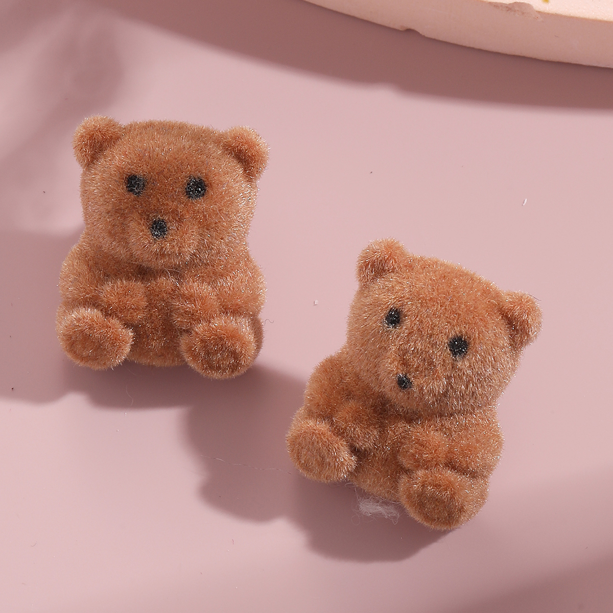 Cute Bear Plush Womenu0027S Ear Studs 1 Pair