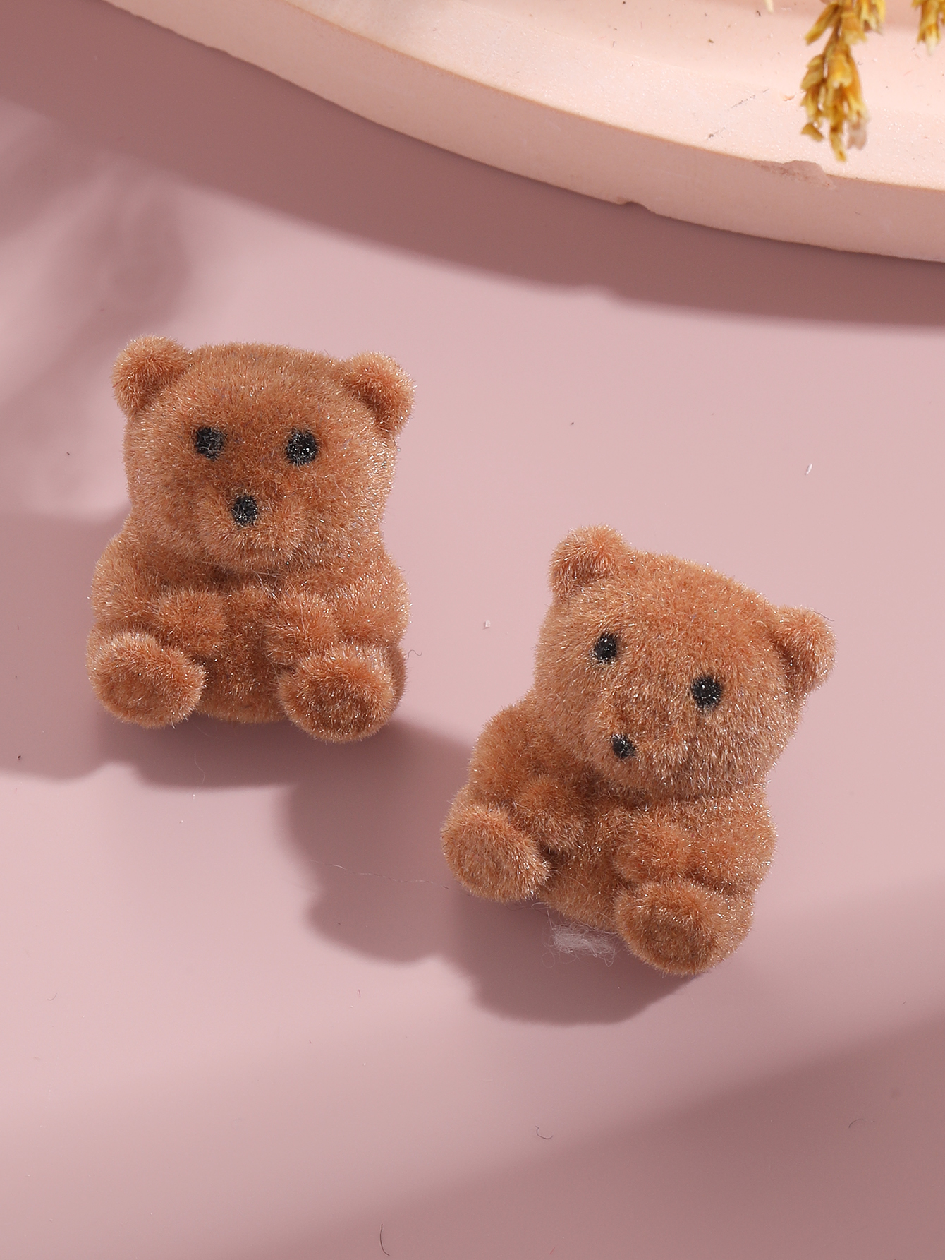 Cute Bear Plush Womenu0027S Ear Studs 1 Pair