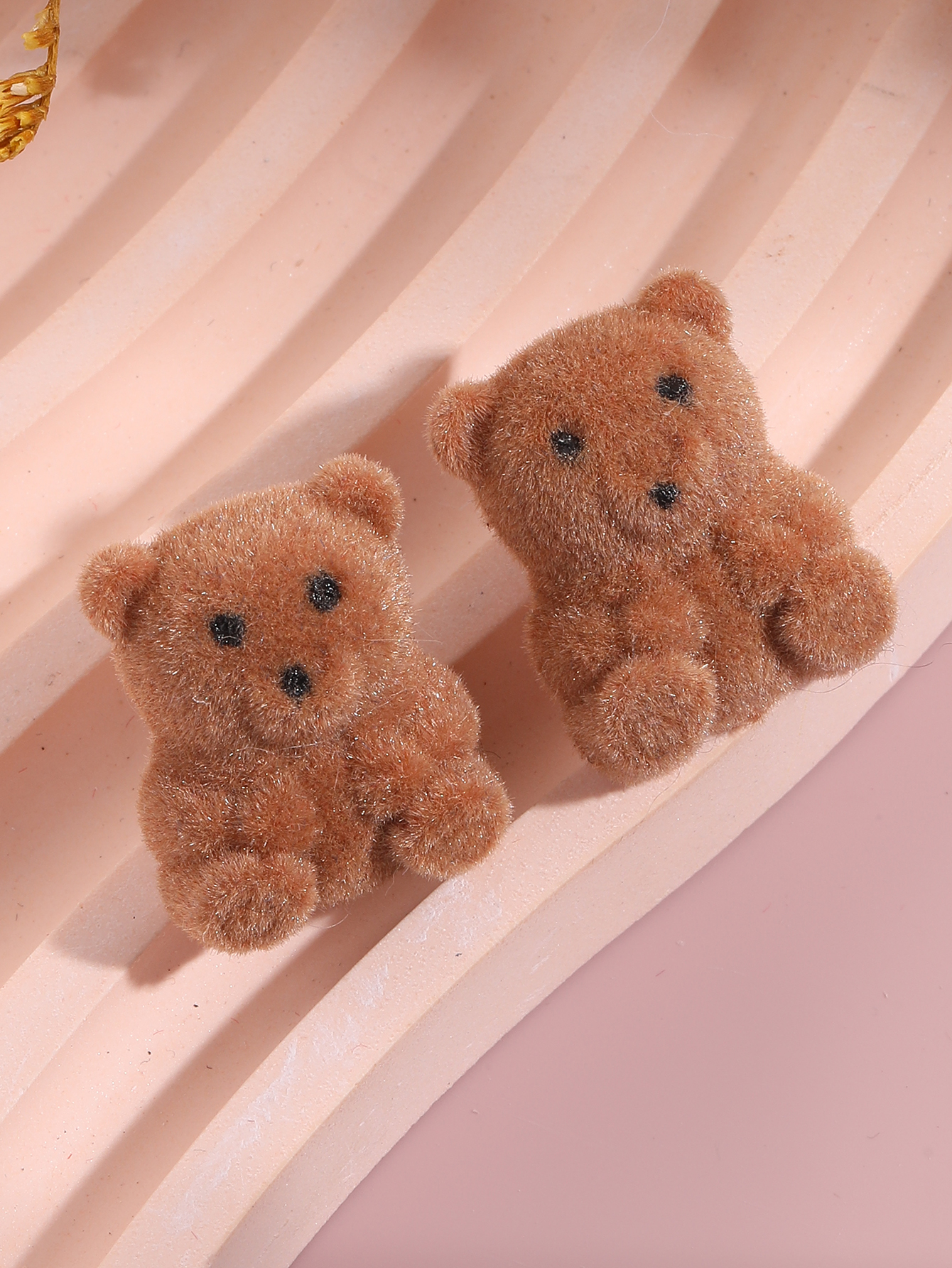 Cute Bear Plush Womenu0027S Ear Studs 1 Pair