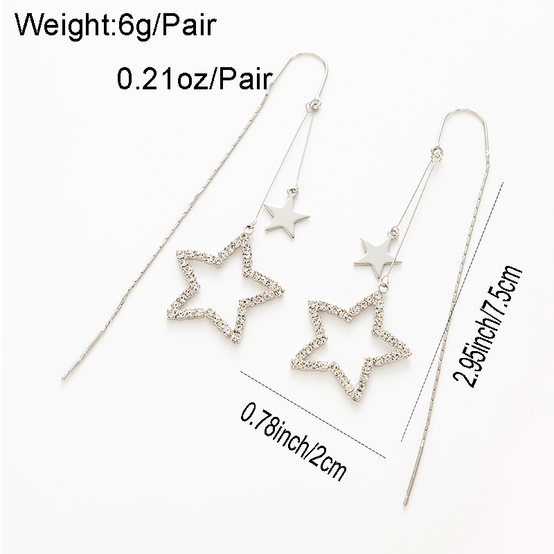 Glam Pentagram Heart Shape Bow Knot Copper Gold Plated Silver Plated Artificial Pearls Zircon Drop E