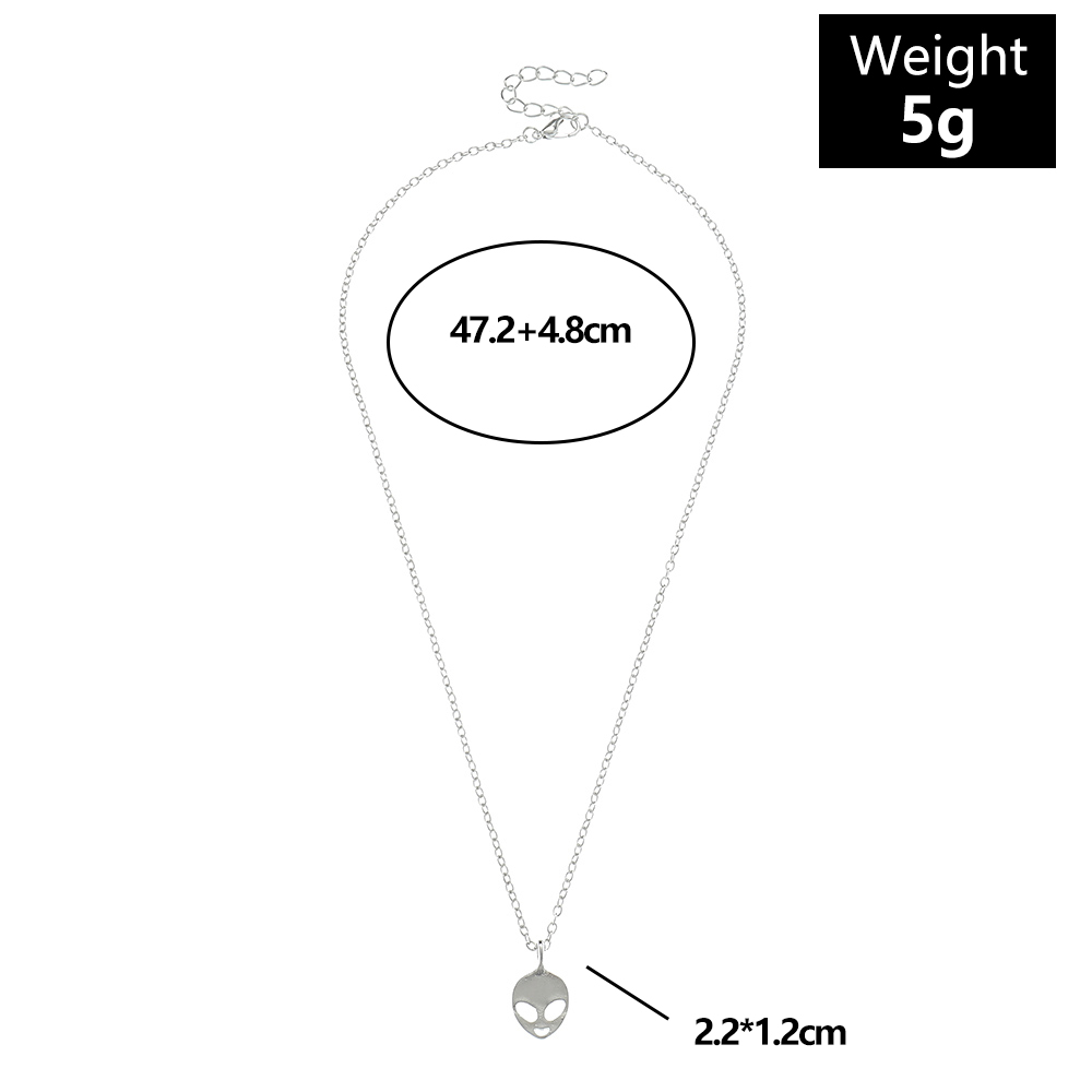 Funny Alien Metal Plating Womenu0027S Pendant Necklace 1 Piece