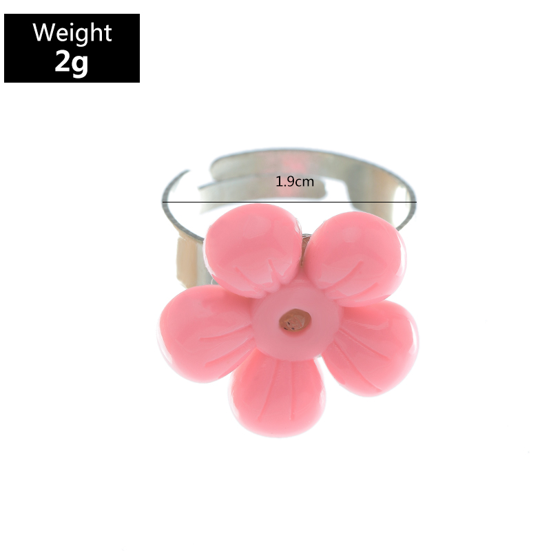 Cute Flower Resin Womenu0027S Open Ring 1 Piece