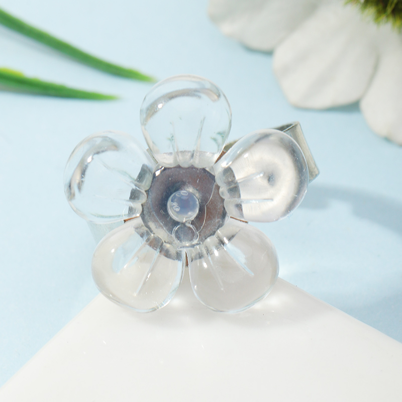 Cute Flower Resin Womenu0027S Open Ring 1 Piece