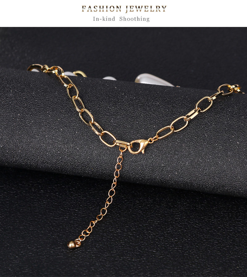 Simple Style Water Droplets Alloy Inlay Artificial Pearls Rhinestones Womenu0027S Earrings Necklace 