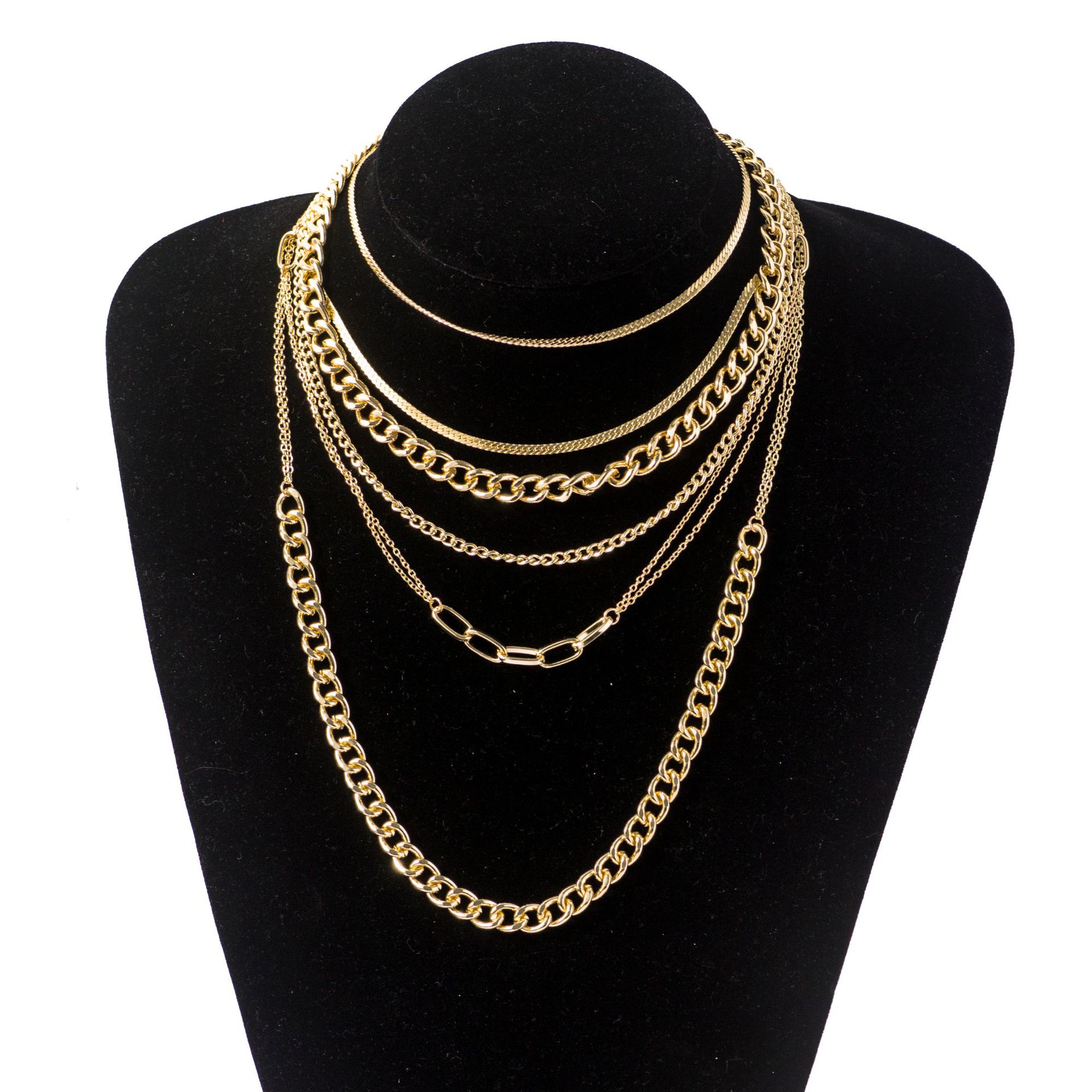 Fashion Geometric Alloy Plating Womenu0027S Layered Necklaces 1 Piece