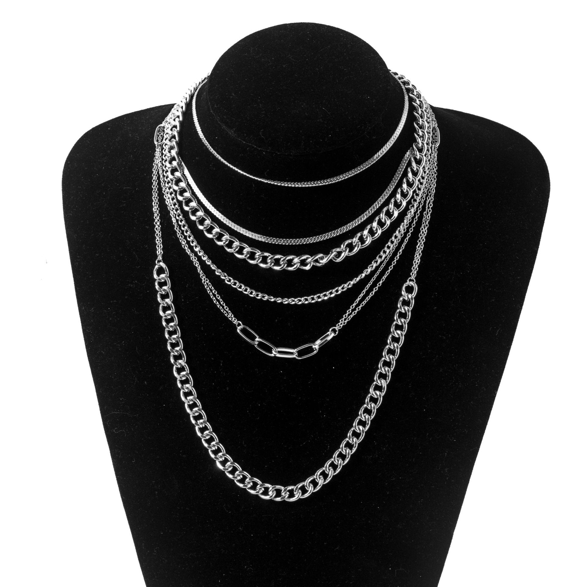 Fashion Geometric Alloy Plating Womenu0027S Layered Necklaces 1 Piece