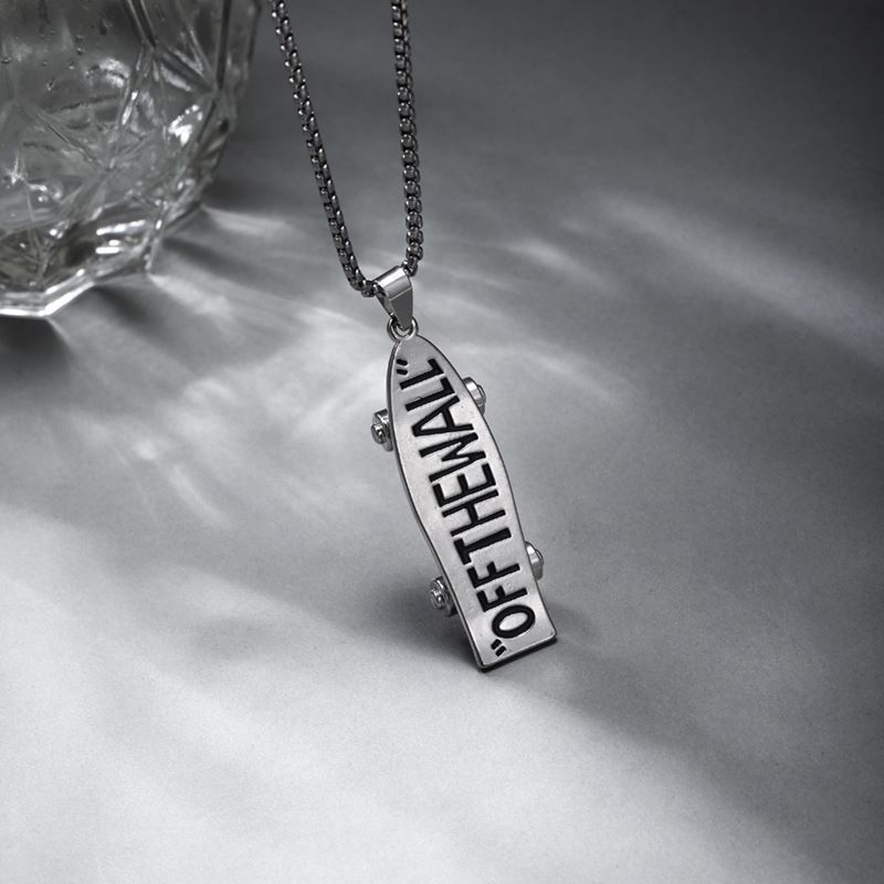 Hip-Hop Skateboard Alloy Titanium Steel Plating Sweater Chain 1 Piece