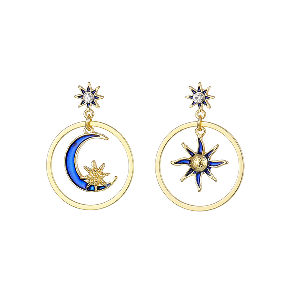 Fashion Star Moon Alloy Plating Womenu0027S Drop Earrings 1 Pair