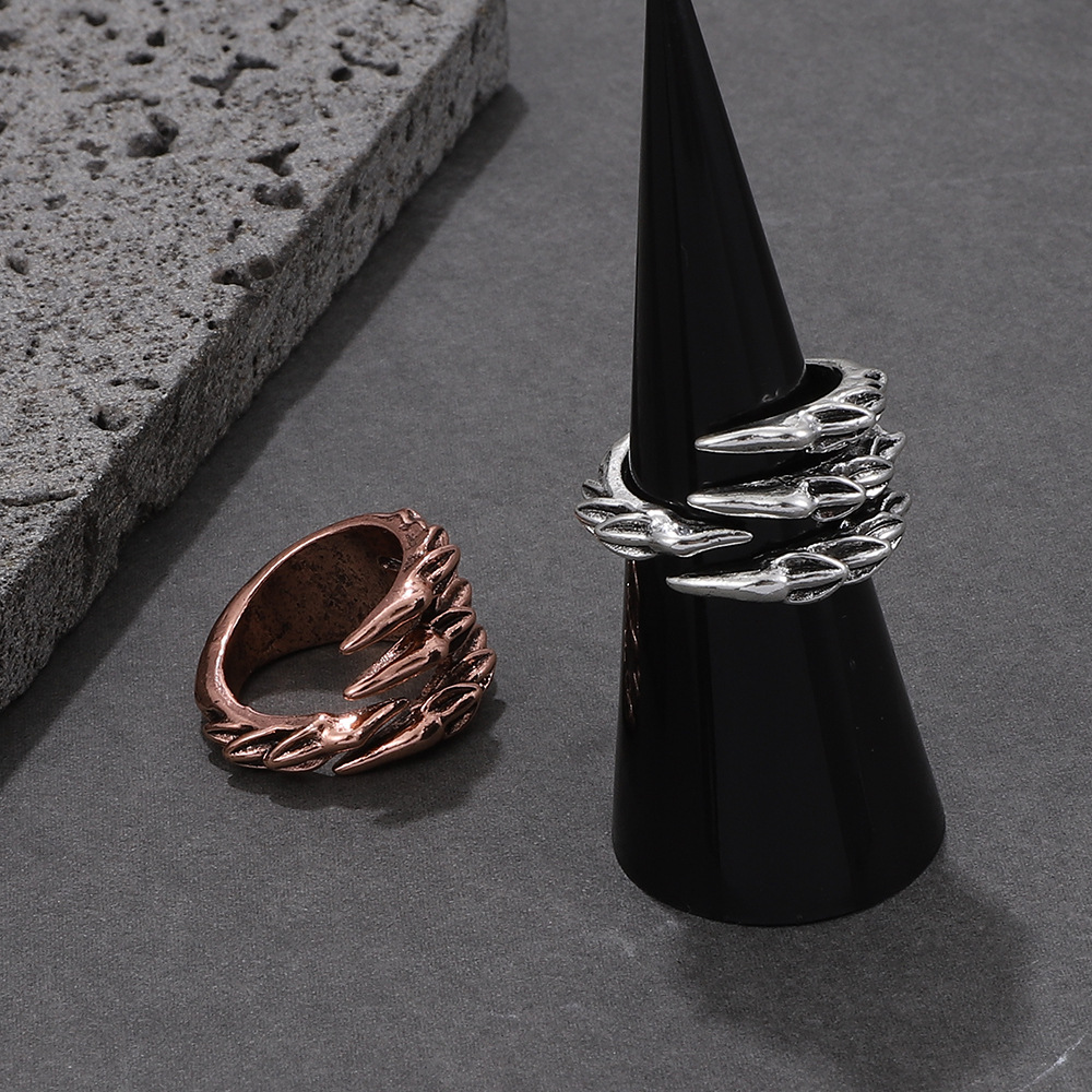 Retro Geometric Alloy Plating Unisex Open Ring