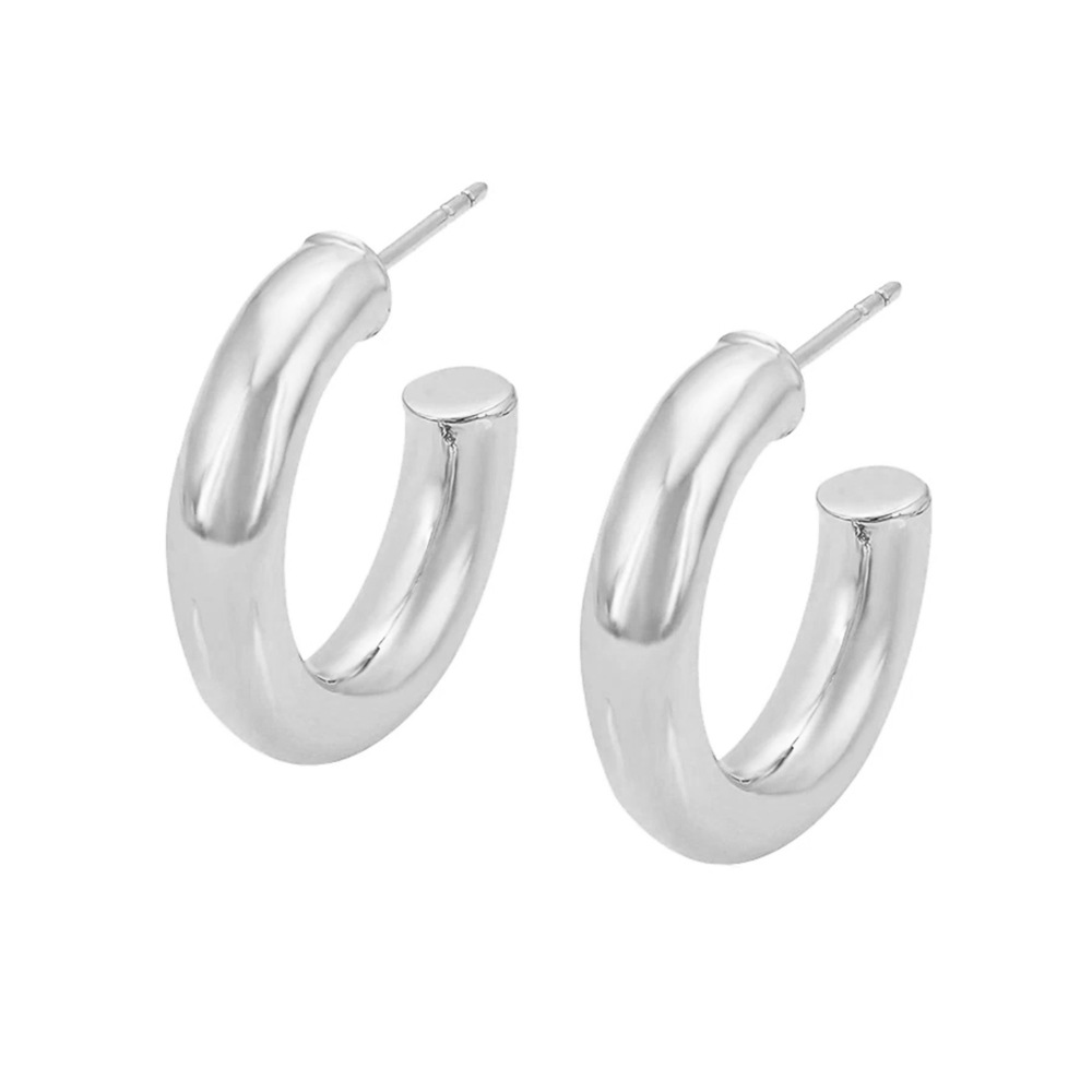Fashion C Shape Alloy Plating Womenu0027S Earrings 1 Pair