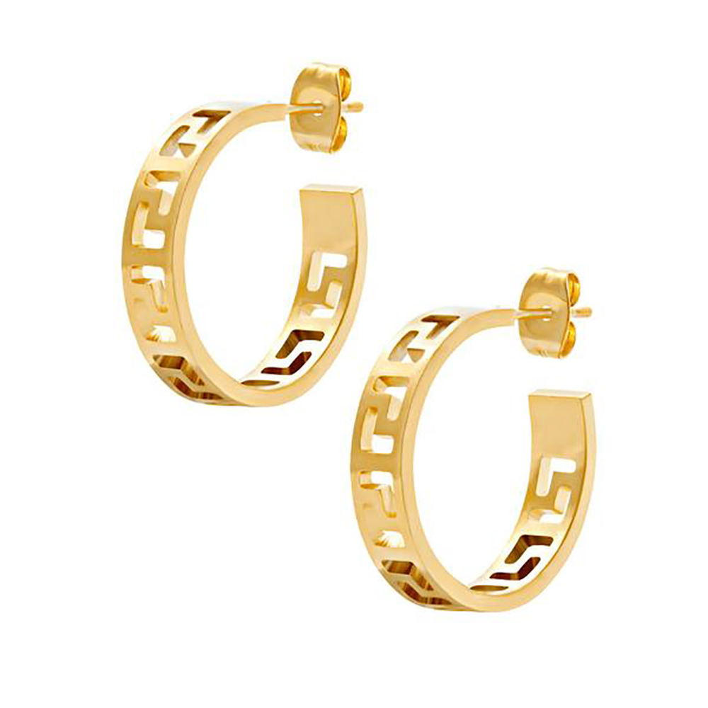 Fashion C Shape Alloy Plating Womenu0027S Earrings 1 Pair