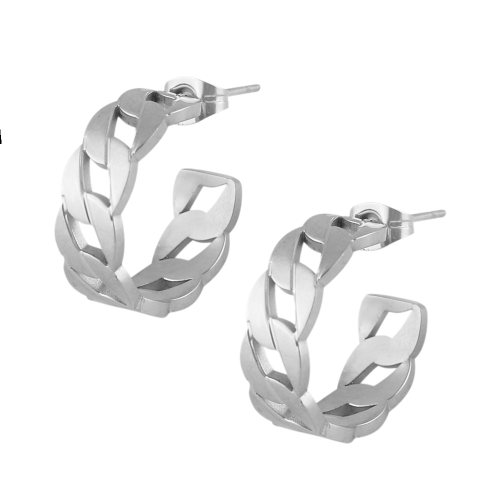 Fashion C Shape Alloy Plating Womenu0027S Earrings 1 Pair