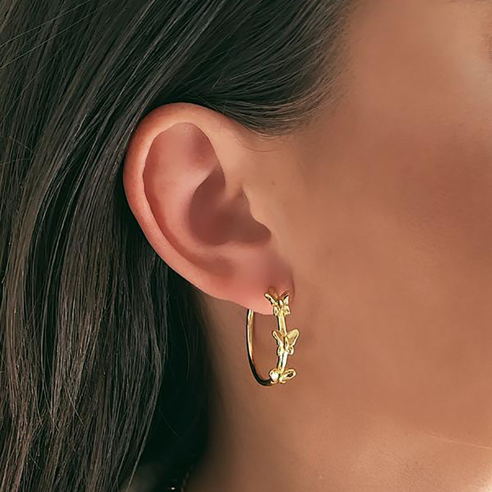 Fashion C Shape Alloy Plating Womenu0027S Earrings 1 Pair