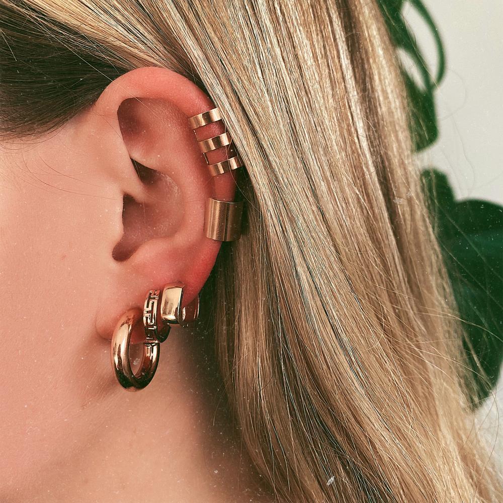 Fashion C Shape Alloy Plating Womenu0027S Earrings 1 Pair