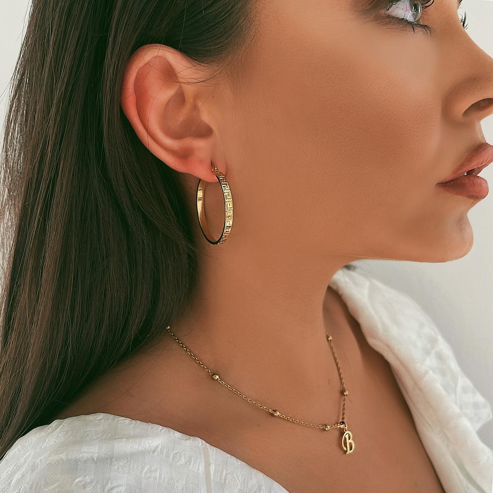 Fashion C Shape Alloy Plating Womenu0027S Earrings 1 Pair
