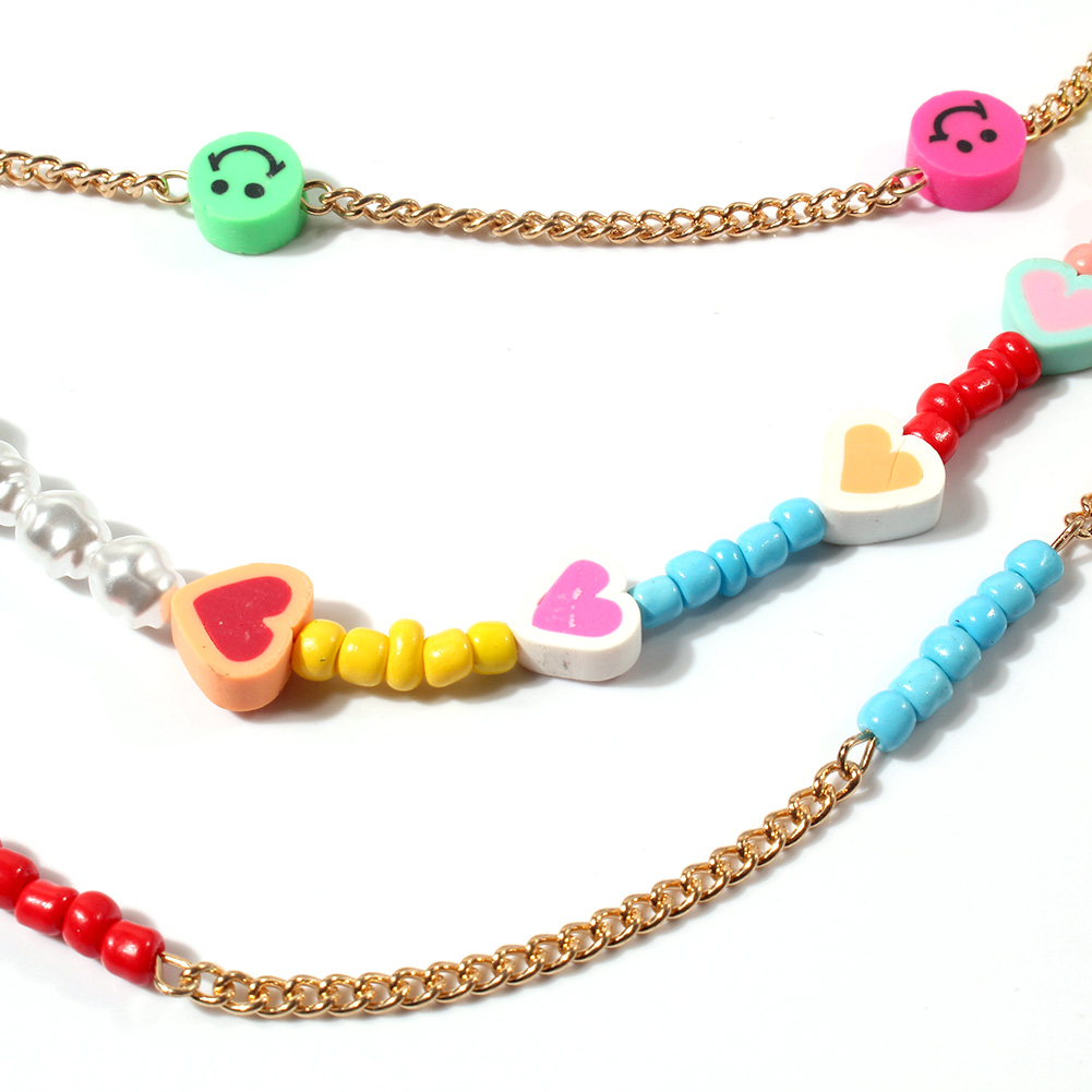 Simple Style Smiley Face Flower Imitation Pearl Plastic Resin Beaded Artificial Pearls Womenu0027S L