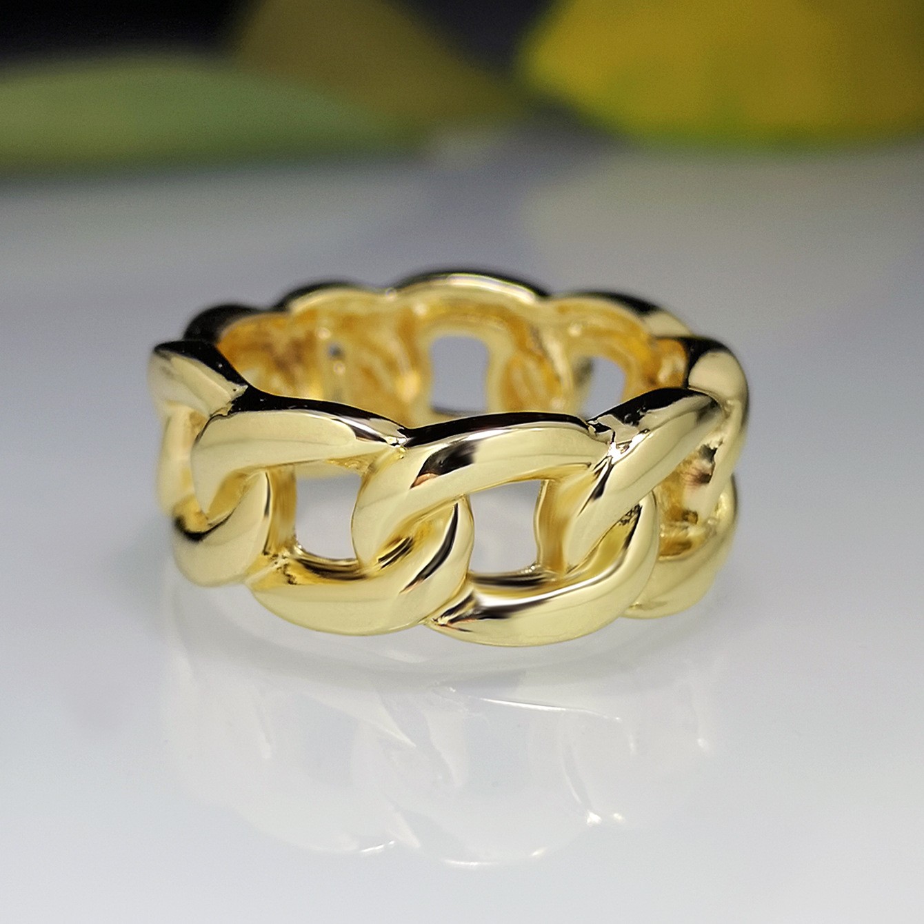 Fashion Solid Color Alloy Plating Hollow Out Womenu0027S Rings 1 Piece