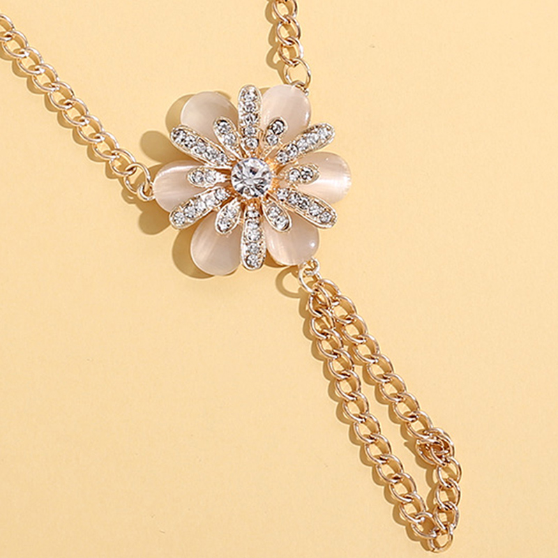 Casual Flower Alloy Gemstone Flowers Opal Womenu0027S 1 Piece