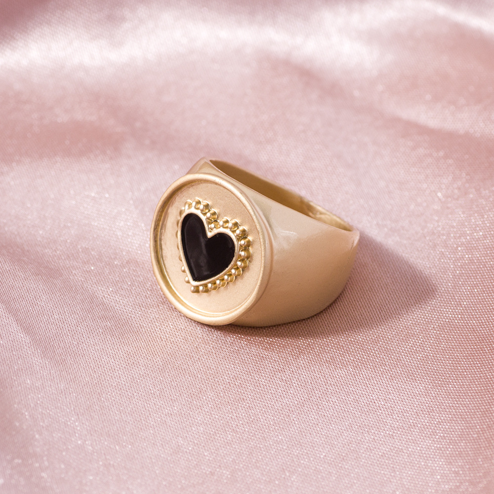 Fashion Heart Shape Eye Alloy Plating Womenu0027S Rings 1 Piece