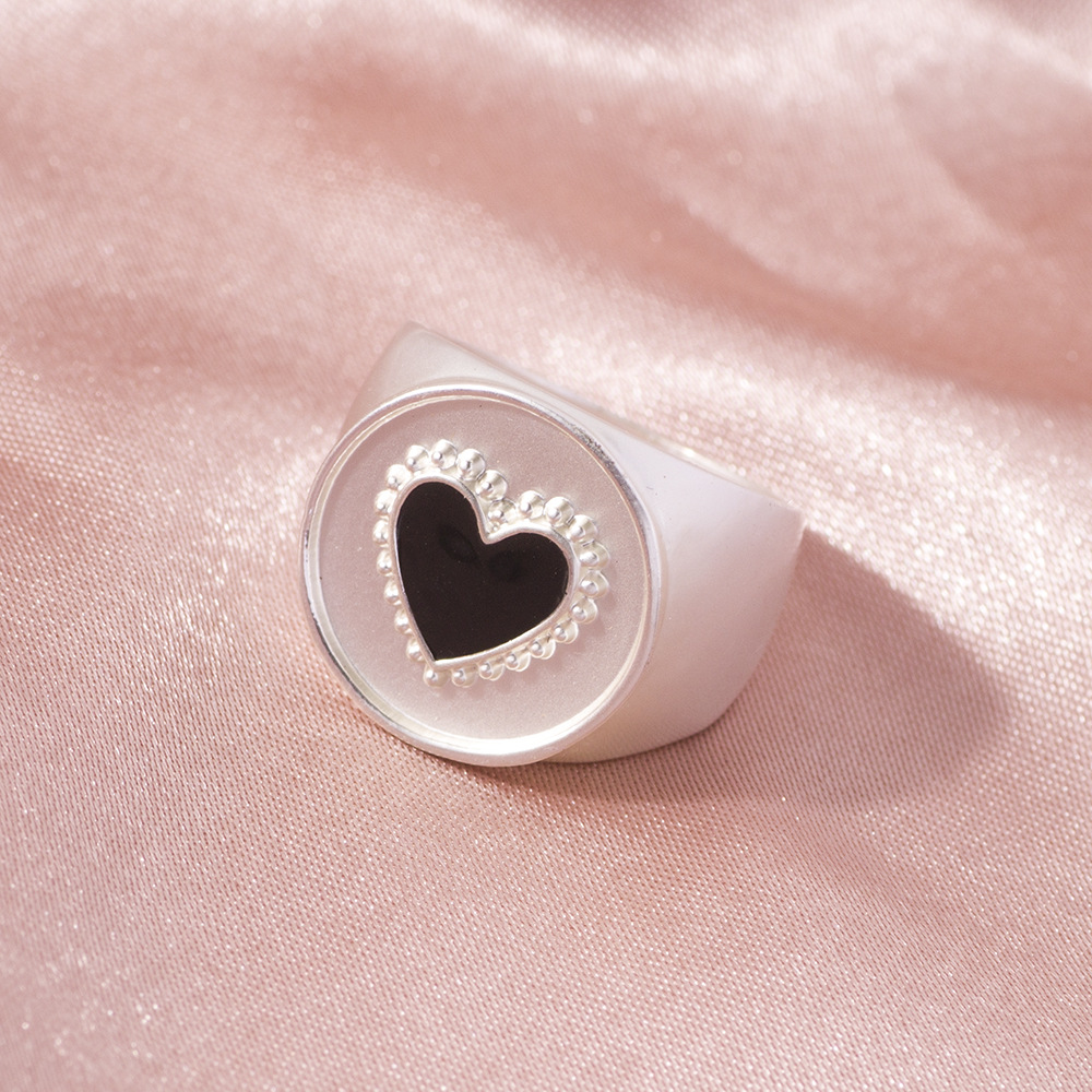 Fashion Heart Shape Eye Alloy Plating Womenu0027S Rings 1 Piece