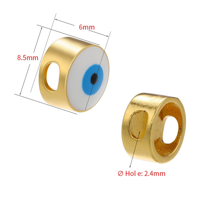 Fashion Eye Copper Enamel Plating Jewelry Accessories 1 Piece