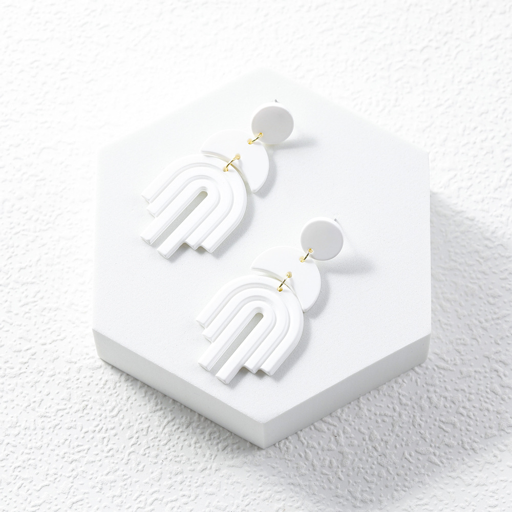 Fashion Geometric Arylic Alloy Womenu0027S Drop Earrings 1 Pair