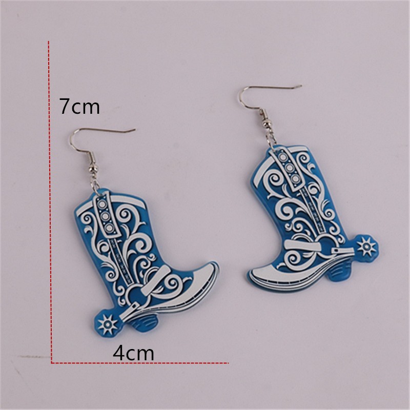 Retro Shoe Arylic Womenu0027S Drop Earrings 1 Pair